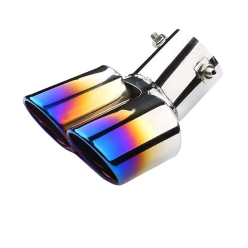 DCSNXZF Auto Auspuff Endrohr für OPEL Astra K（4door） 2015-2025, Edelstahl Auspuff Schalldämpfer Endrohr Auto-Auspuffrohr Heck Throat Auspuffblende ZubehöR,A-Baked-Blue von DCSNXZF