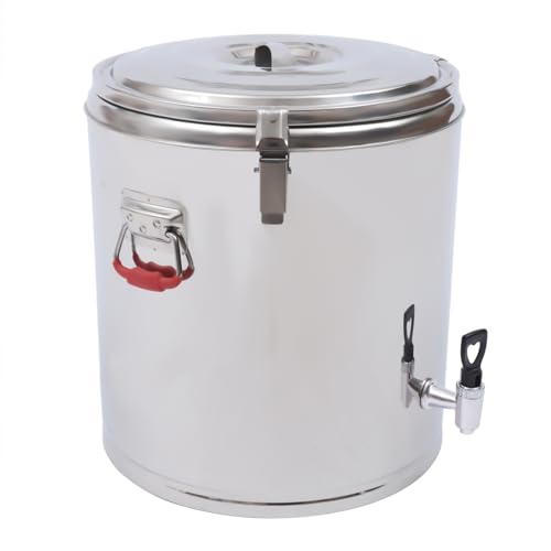 Thermobehälter Edelstahl 40 L Thermo-Transportbehälter mit Deckel für Essen Thermobox Gastro Warmhaltebehälter für Speisen Thermoport von DCSYOG
