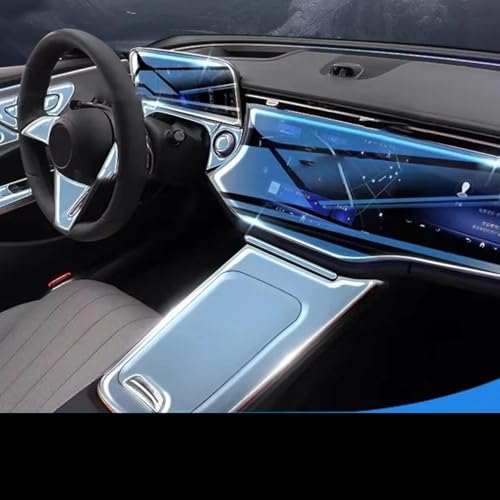 DCTPETHM Auto-Innenraum-Mittelkonsole Transparente TPU PPF-Schutzfolie Anti-Scratch-Reparatur, für Mercedes Benz MB W214 E-Klasse 2024 von DCTPETHM