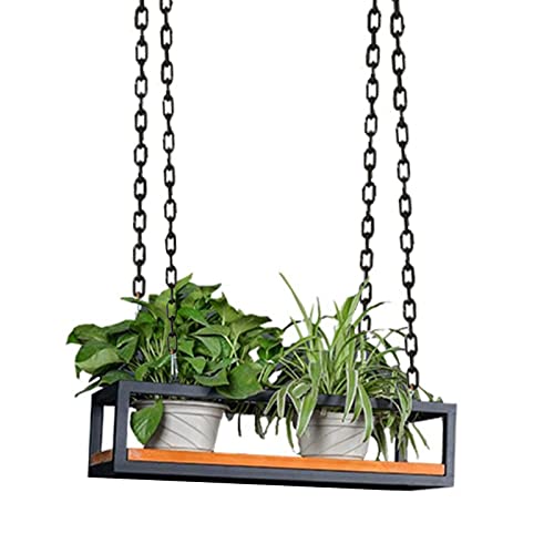 DCTPETHM Deckenregal Hängender Pflanzenständer Blumentopfregal Aufbewahrung Kreatives Pflanzengeländerregal Schwebende Regale Bardekoration Präsentationsregal Blumentopfhalter, Holz und Met DCTPETHM Deckenregal Hängender Pflanzenständer Blumentopfregal Aufbewahrung Kreatives Pflanzengeländerregal Schwebende Regale Bardekoration Präsentationsregal Blumentopfhalter, Holz und Met von DCTPETHM