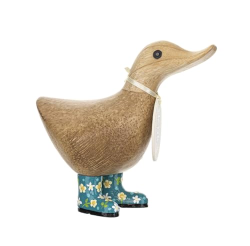 DCUK Gummistiefel, Ente aus Holz, mit Blumenmuster, Blaugrün DCUK Gummistiefel, Ente aus Holz, mit Blumenmuster, Blaugrün von DCUK