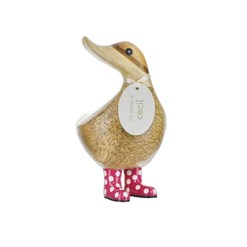 DCUK Spotty Welly Kleine Ente aus Holz, Rosa DCUK Spotty Welly Kleine Ente aus Holz, Rosa von DCUK