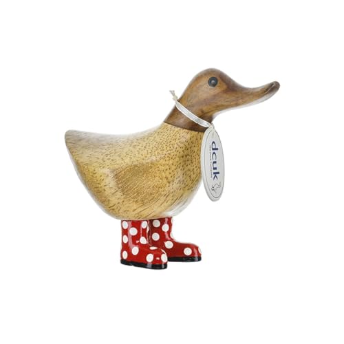 DCUK Spotty Welly Kleine Ente aus Holz, Rot DCUK Spotty Welly Kleine Ente aus Holz, Rot von DCUK