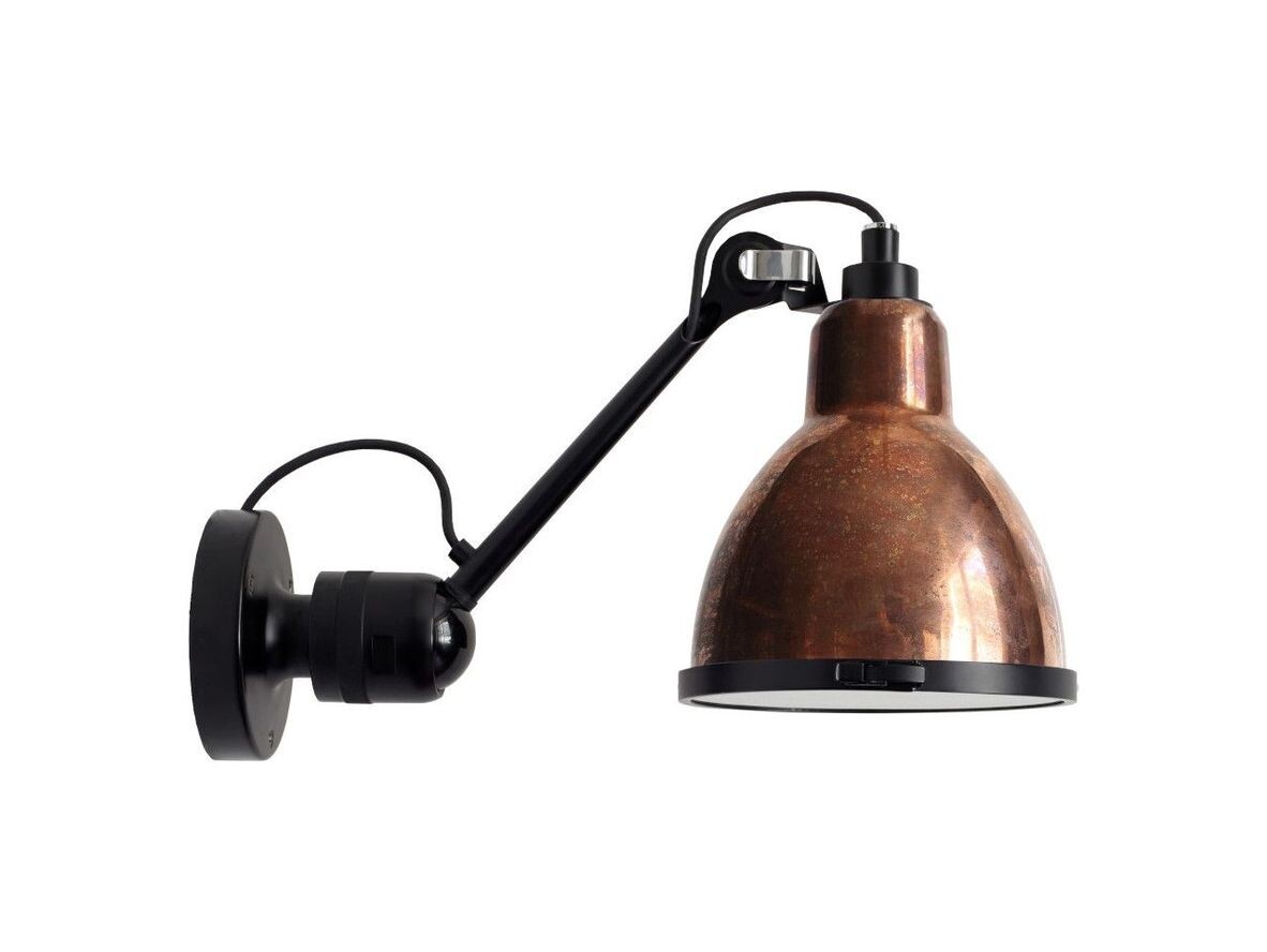 DCW - 304 Classic Outdoor Seaside Wandleuchte Schwarz/Raw Kupfer/Weiß Lampe Gras von DCW