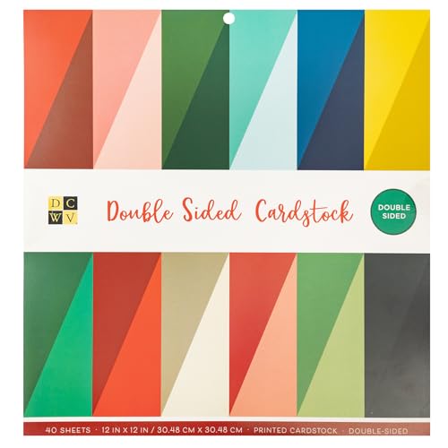 DCWV Double-Sided Cardstock Stack 12"X12" 40/Pkg-Solid von DCWV