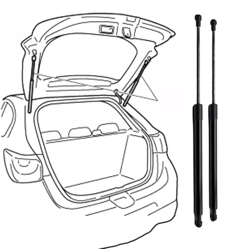 DCZBYCJ 2 Stück Auto Gasfeder Dämpfer Heckklappe für Benz GLC Class (X253) 2015-2019(OEM:2539800164)-64.6cm, Hinterer Kofferraum Gasdämpfer Hebestützen ZubehöR von DCZBYCJ