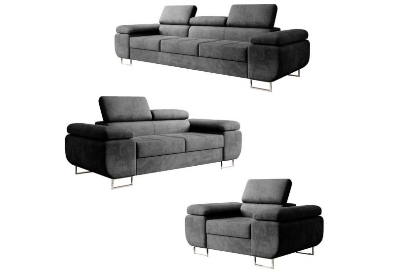 DD-COLLECTION Polstergarnitur Genua 3-2-1, inkl. Bettfunktion, inkl. verstellbare Kopfstützen DD-COLLECTION Polstergarnitur Genua 3-2-1, inkl. Bettfunktion, inkl. verstellbare Kopfstützen von DD-COLLECTION