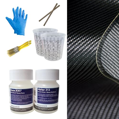 DD Composite Carbon Komplett-Set 0,25m² Köper klares Epoxidharz Carbongewebe Top Qualität einzigartige Optik individuelles Design echte Kohlefaser DD Composite Carbon Komplett-Set 0,25m² Köper klares Epoxidharz Carbongewebe Top Qualität einzigartige Optik individuelles Design echte Kohlefaser von DD Composite