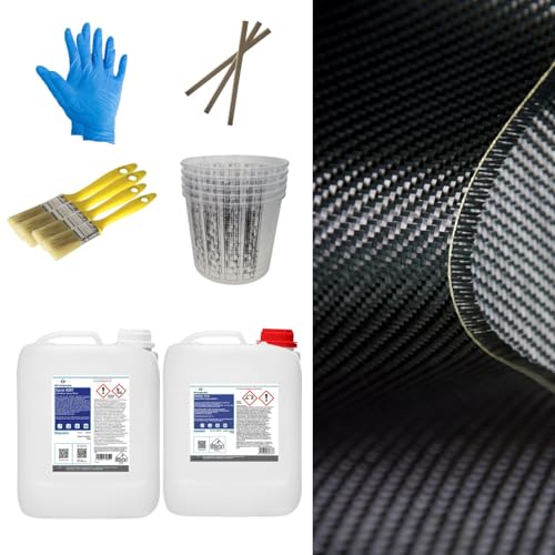 DD Composite Carbon Komplett-Set 5,0m² Köper Epoxidharz transparent Carbongewebe Top Qualität einzigartige Optik individuelles Design echte Kohlefaser DD Composite Carbon Komplett-Set 5,0m² Köper Epoxidharz transparent Carbongewebe Top Qualität einzigartige Optik individuelles Design echte Kohlefaser von DD Composite