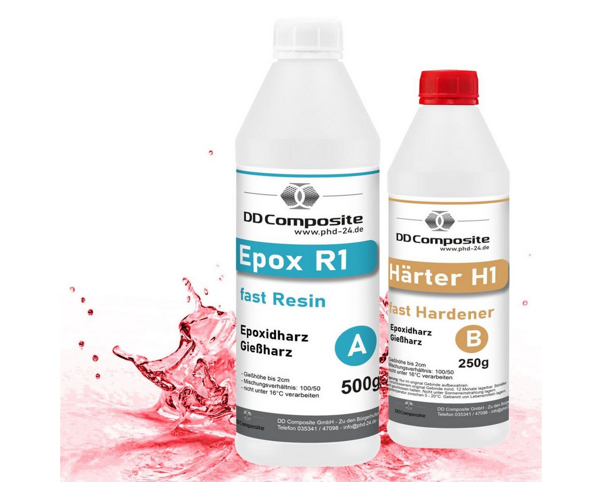 DD Composite Epoxidharz 0.75kg Epox R1 H1, RED RHODOLITE DD Composite Epoxidharz 0.75kg Epox R1 H1, RED RHODOLITE von DD Composite