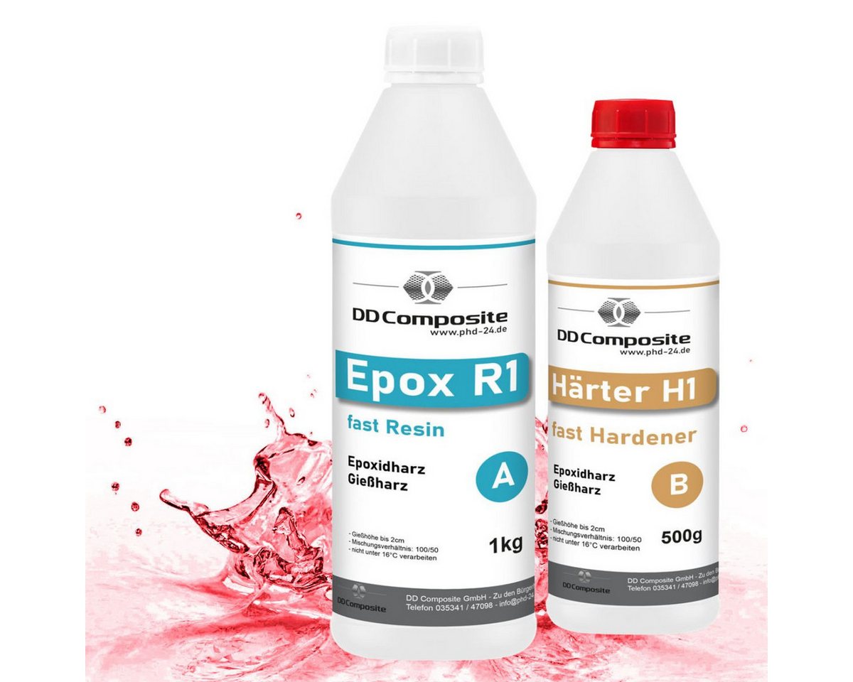 DD Composite Epoxidharz 1.5kg Epox R1 H1, RED RHODOLITE DD Composite Epoxidharz 1.5kg Epox R1 H1, RED RHODOLITE von DD Composite