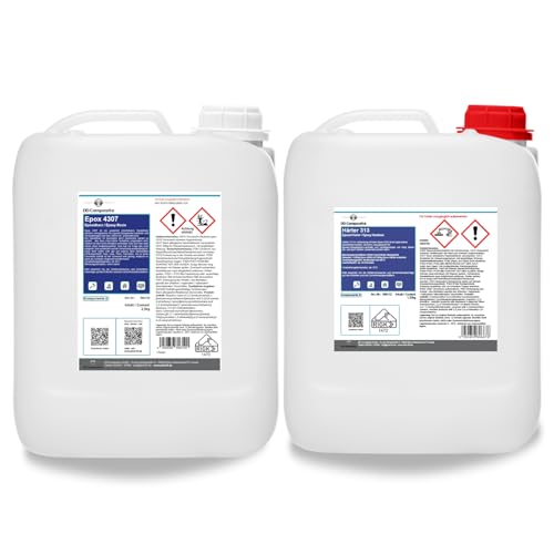 DD Composite Epoxidharz 4307 mit Härter 313 Transparent Universal-System Beschichtungen Laminierharz Deko Kunst Handwerk Reparatur Kunstharz Resin, Epoxidharz Menge:3.75kg von DD Composite