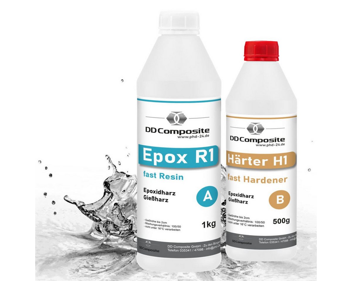 DD Composite Epoxidharz 1.5kg Epox R1 H1, BLACK OBSIDIAN DD Composite Epoxidharz 1.5kg Epox R1 H1, BLACK OBSIDIAN von DD Composite