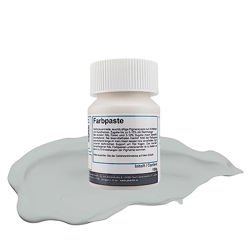 DD Composite Farbpaste RAL-Töne Pigment hochpigmentiert für Kunstharz Epoxidharz Resin kräftig deckend, Farbe:RAL 9018 papyrusweiß, Gewicht:100g von DD Composite