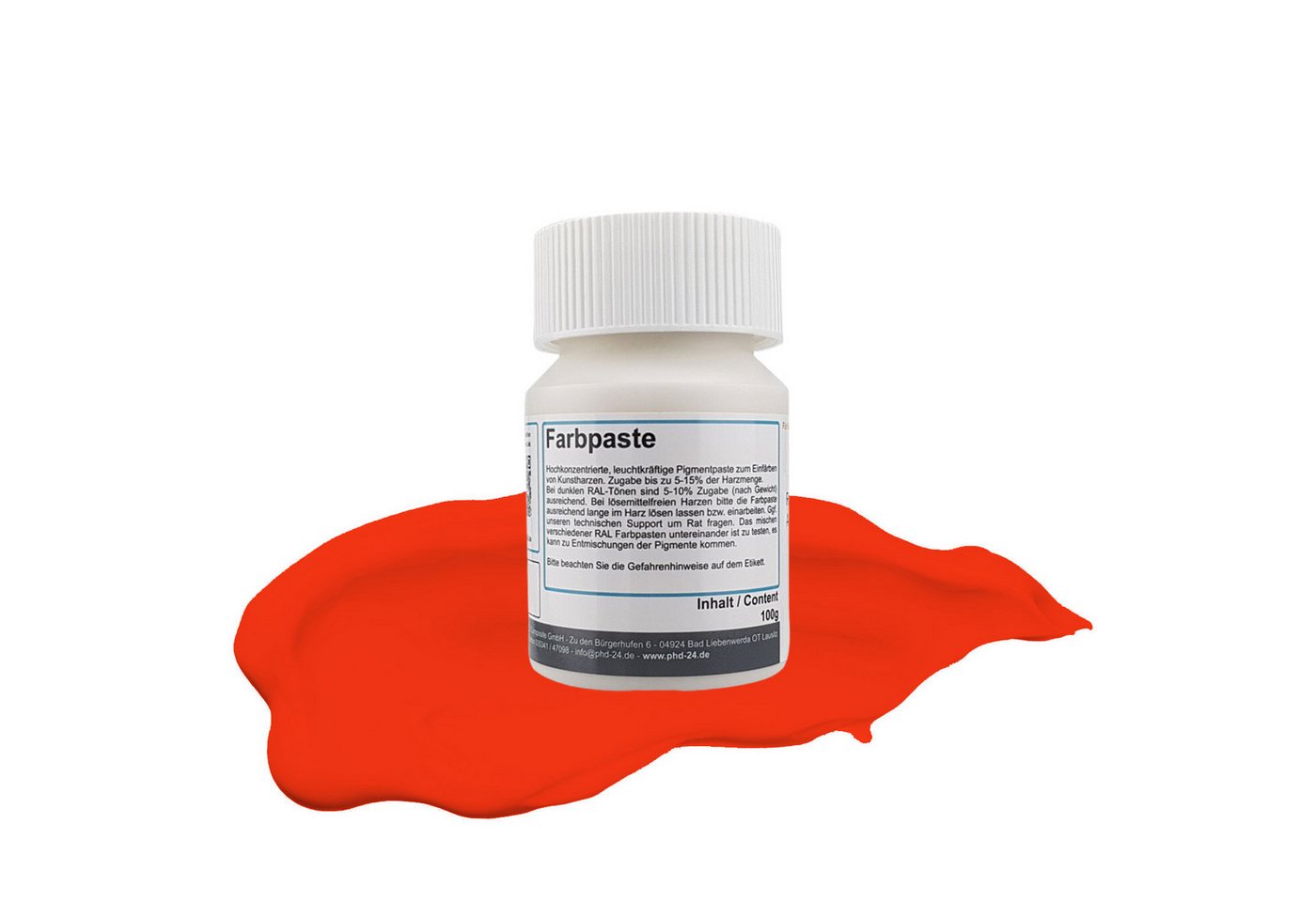 DD Composite Harzfarbe 100g Farbpaste RAL 2004 reinorange DD Composite Harzfarbe 100g Farbpaste RAL 2004 reinorange von DD Composite
