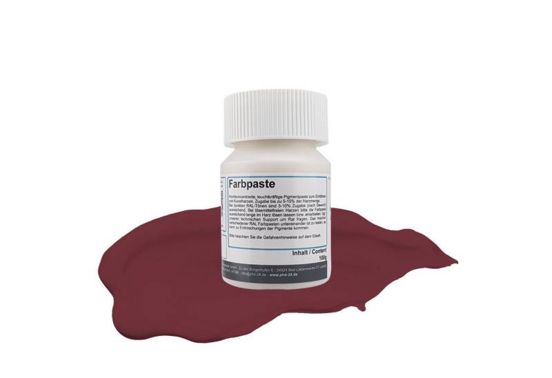 DD Composite Harzfarbe 100g Farbpaste RAL 3005 weinrot von DD Composite