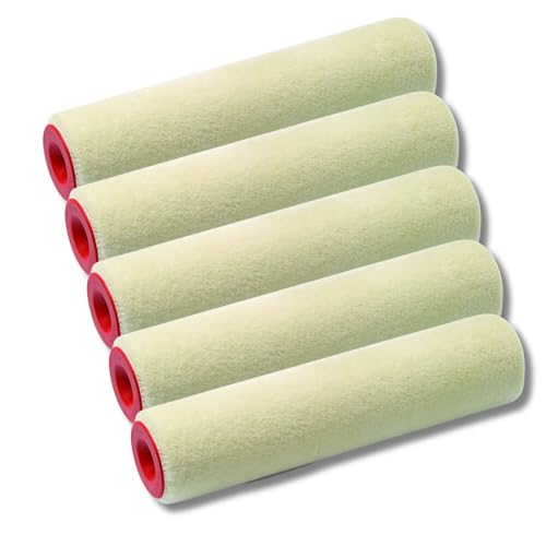 DD Composite Lackwalzen Velour Sets solide Farbwalze für ein perfektes Oberflächen-Finish lösemittelbeständig Flor 4mm, Variante:250mm (5 Stück) von DD Composite