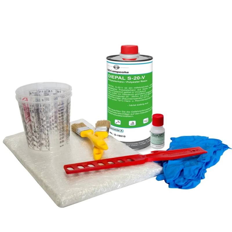 DD Composite Reparatur Set Auto Boot und Motorrad Polyesterharz 4 von DD Composite
