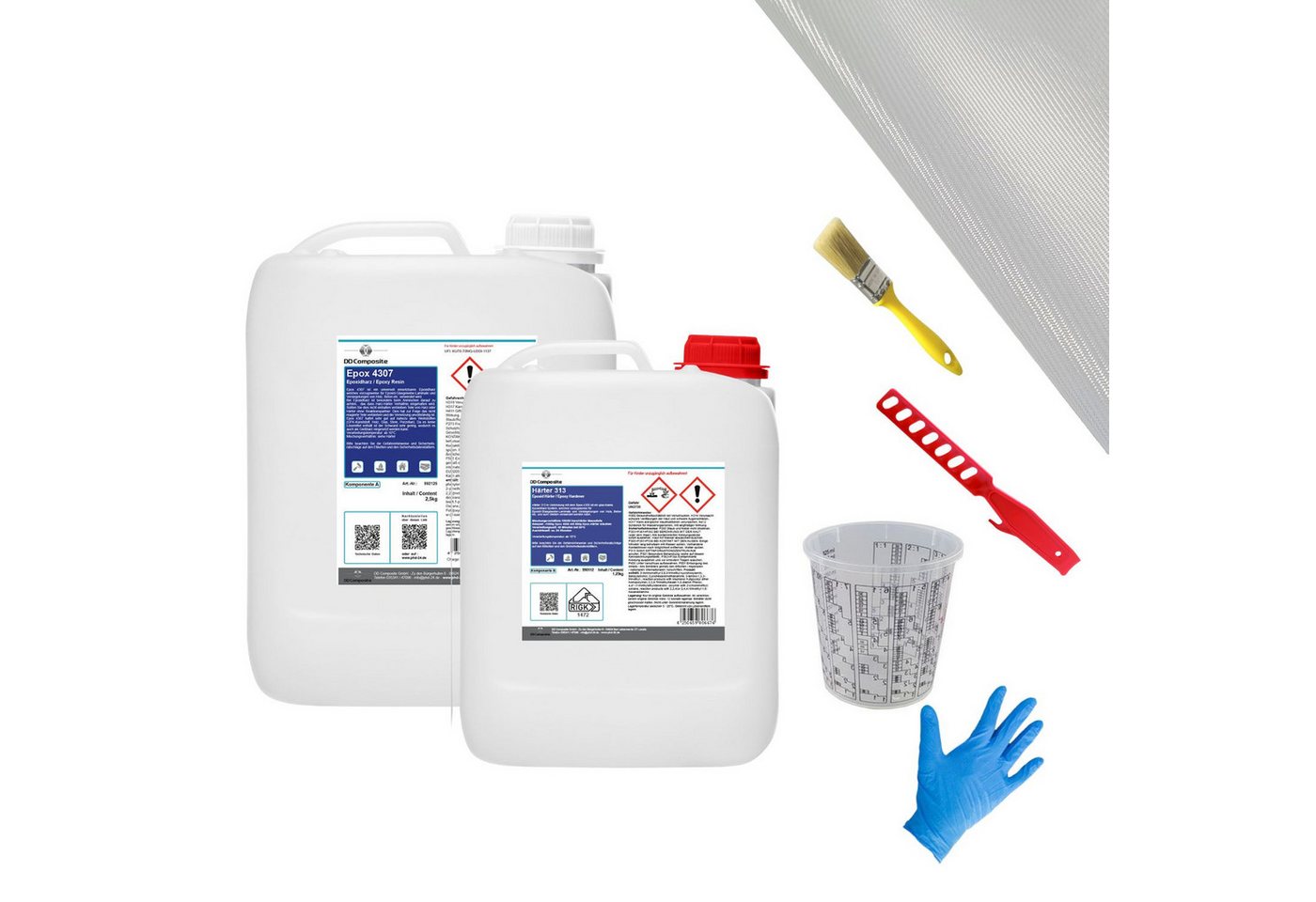 DD Composite Reparatur-Set Epoxidharz Reparaturset 3.75kg + 10m² DD Composite Reparatur-Set Epoxidharz Reparaturset 3.75kg + 10m² von DD Composite