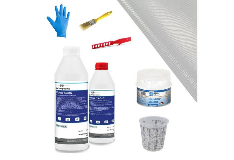 DD Composite Reparatur-Set Reparatur-Set Auto, Boot und Motorrad Epoxidharz 2 von DD Composite
