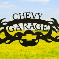 Chevy Garagenschild von DDCMETALWORKS