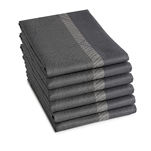 DDDDD Geschirrtuch Barrier - 60x65cm - Anthrazit - 6 Stück von DDDDD