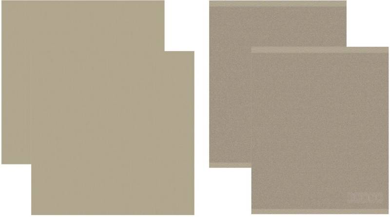 DDDDD Geschirrtuch Logo, (Set, 4-tlg., Combi-Set: 2x Küchenhandtuch 50 x 55 cm + 2x Geschirrtuch 60 x 65 cm) von DDDDD