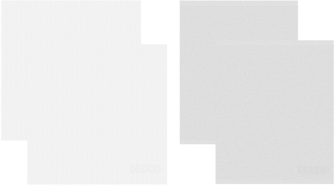DDDDD Geschirrtuch Logo, (Set, 4-tlg., Combi-Set: 2x Küchentuch 50 x 55 cm + 2x Geschirrtuch 60 x 65 cm) von DDDDD