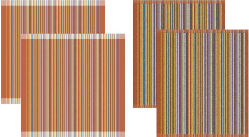 DDDDD Geschirrtuch Over the rainbow, (Set, 4-tlg., Combi-Set: bestehend aus 2x Küchentuch + 2x Geschirrtuch) von DDDDD