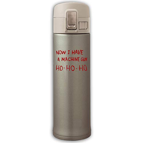 Now I Have A Machine Gun Ho-Ho Edelstahl Insulation Cup Spring Lid Insulation Bottle 500ml von Kikkerland