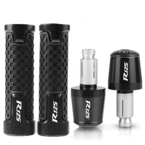 DDGBERFP Handhaben Für Suzuki GSXR125 2017–2018 GSX R125 Gsxr125 Gsxr 125 Motorrad-Lenker-Handgriffe Anti-Rutsch-Lenkerkappen-Stecker(Schwarz) von DDGBERFP