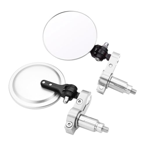 Für CR80R CR85R CRF150R CR125R CR250R CRF250R SL230 7/8 "22mm Universal Motorrad Rückspiegel Griff Bar End Kompatible(Silber) von DDGBERFP
