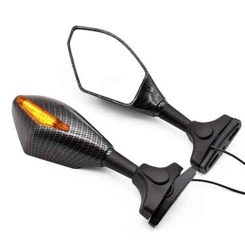 Für Ducati 400 620 695 696 796 821 797 MONSTER Motorrad Spiegel Rückspiegel Kompatible(Schwarz 1) von DDGBERFP