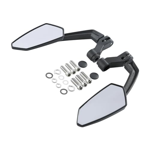 Für Har&ley Touring Cruiser Choppers Dirt Bike Scooter Mit 8 Mm/10 Mm Gewinde. Motorrad-Rückspiegel Links Und Rechts Kompatible von DDGBERFP