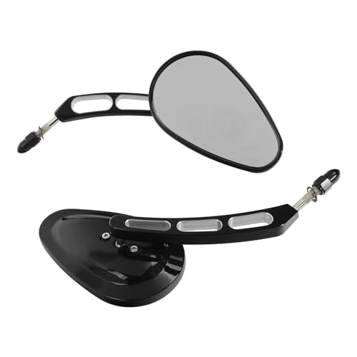 Für Har&ley Tri Glide Ultra FLHTCUTG 2014–2017 Freewheeler FLRT 2015–2017 Night Rod Special VRSCDX 2007–2017 Motorrad 8 Mm Rückspiegel Kompatible(Schwarz) von DDGBERFP