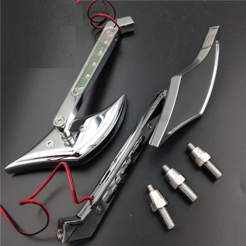Für Har&ley Ultra Glide Electroglide Softail Fat Boy Verchromte Motorradspiegel Mit Blinkerspiegeln Kompatible Teile Für Har&ley Ultra Glide Electroglide Softail Fat Boy Verchromte Motorradspiegel Mit Blinkerspiegeln Kompatible Teile von DDGBERFP