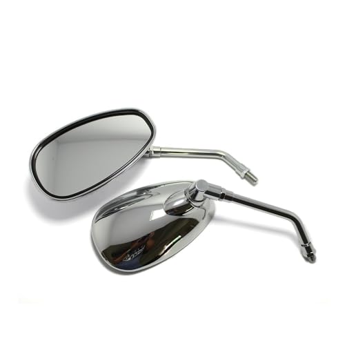 Für Hon&da Shadow Ace Spirit Magna VT750 VT1100 VF750 1 Paar Motorrad-Rückspiegel, Aluminium-Klarglas-Spiegel Kompatible Teile Für Hon&da Shadow Ace Spirit Magna VT750 VT1100 VF750 1 Paar Motorrad-Rückspiegel, Aluminium-Klarglas-Spiegel Kompatible Teile von DDGBERFP