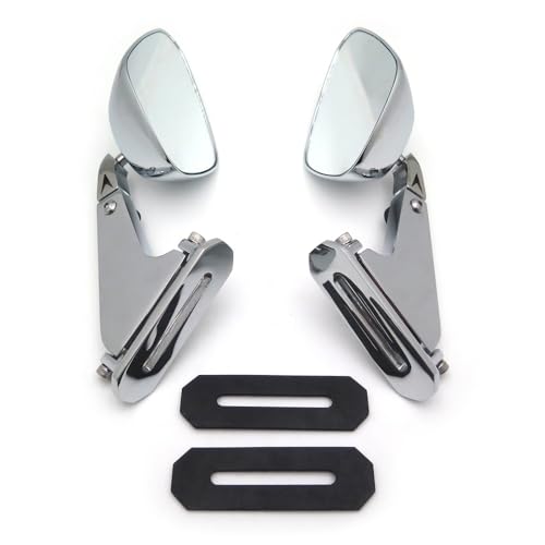 Für K&awasaki ZX6R 1998–2006 ZX7R 1999–2002 ZX9R 1998–2003 ZX10R 2004–2007 Motorrad-Rückspiegel In Diamantform Kompatible Teile(Chrome) von DDGBERFP