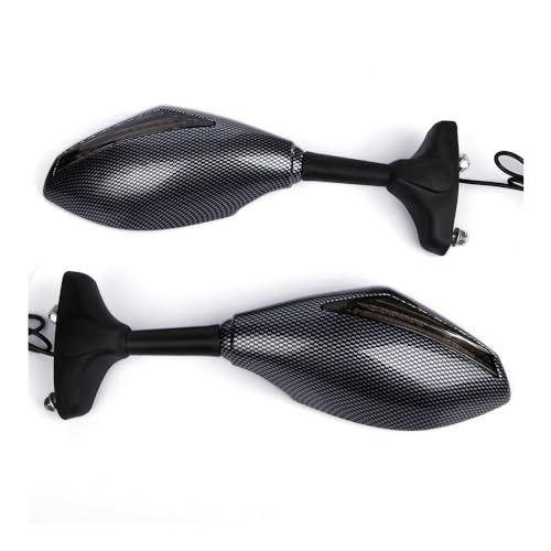Für Yama&ha R1 FZR600 1989–1999, YZF 600 1995–2009, YZF R6 1999–2008, YZF R6S 2006–2009, FZ1 Fa&zer 2006–2009, 1 Paar Mit Blinkern, Motorrad-Rückspiegel Kompatible Teile von DDGBERFP