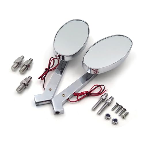 Für Yama&ha R6 1999–2007, R1 1998–2007, Ovaler Motorradspiegel Mit Blinkerspiegel Kompatible Teile von DDGBERFP
