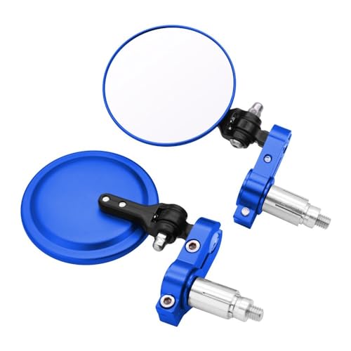 Für Ys 150 530 Tdm 850 Fz6n Mt10 C8 Nmax 155 Fazer8 7/8 "22mm Universal Motorrad Rückspiegel Griff Bar End Kompatible(Blau) von DDGBERFP
