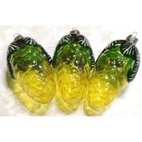 Vintage Glas Weihnachten Ornamente Kegel Bumps Set Mit 3 Stück Dekoration von DDGstr