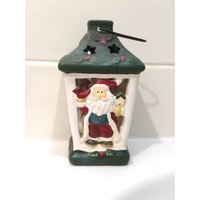 Vintage Keramik Wohnkultur Kerzenhalter Weihnachten Ornament Haus Laterne Schatz von DDGstr