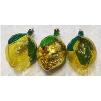 Vintage Glas Ornamente Weihnachten Zur Auswahl Lemon Decor von DDGstr