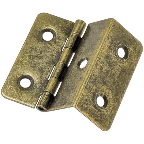 8 Stück dreifach gefaltete Scharniere – langlebige Metall-Faltscharniere (Bronze) von DDHOMIN