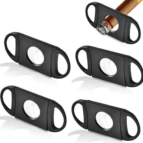 DDKY 4 Stück Zigarrenschneider,Cigar Cutter,zigarren Set,zigarren zubehör,Plastik Zigarrenabschneider,Zigarren Schneider,Zigarren Cutter, Doppelte Klinge Schere von DDKY