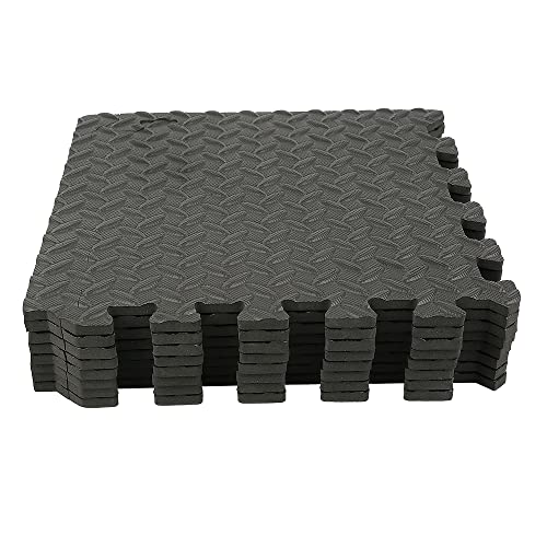 Bodenschutzmatte für Fitness, 30 x 30 cm, 20 Bodenmatten, Fitnessmatte, Schaumstofffliesen ohne BPA, Isolierung, rutschfeste Schutzmatte für das Fitnessstudio (20 Stück, 30 cm) von DDMINE