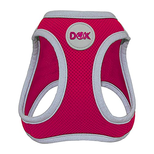 DDOXX Brustgeschirr Air Mesh, Step-In, reflektierend | viele Farben | für kleine, mittlere & mittelgroße Hunde | Hunde-Geschirr Hund Katze Welpe | Katzen-Geschirr Welpen-Geschirr | Pink, XS von DDOXX