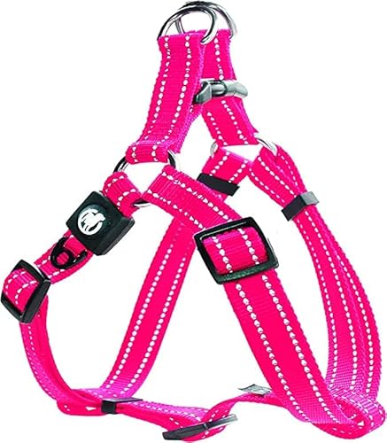DDOXX Reflektierendes Nylon Step-In Hundegeschirr - Verstellbarer Brustgurt - Sicherheitsgeschirr - Welpengeschirr, Hundesicherheitsgeschirr - M, Rosa DDOXX Reflektierendes Nylon Step-In Hundegeschirr - Verstellbarer Brustgurt - Sicherheitsgeschirr - Welpengeschirr, Hundesicherheitsgeschirr - M, Rosa von DDOXX