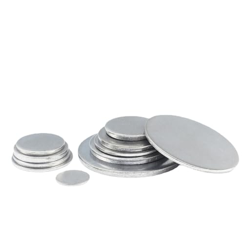 Runde Blechscheiben-Flachdichtung, 1 Stück, Dicke 0,5–5 mm, SS304 Edelstahl, runde Platte, kreisförmige Blechscheibe(0.5mm,Dia 250mm) von DDQCNZPMY